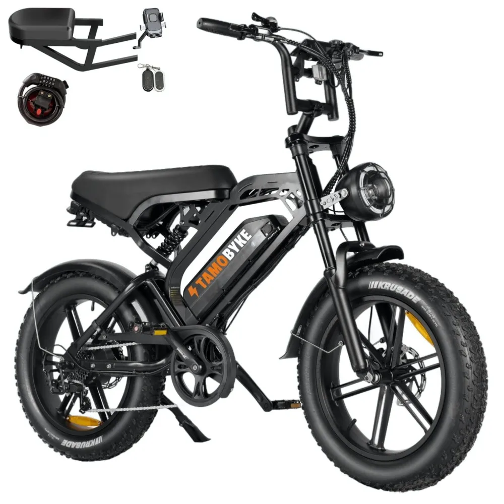 TAMOBYKE V20 Off-road Adult Electric Bike with 1500W Motor 31.5MPH