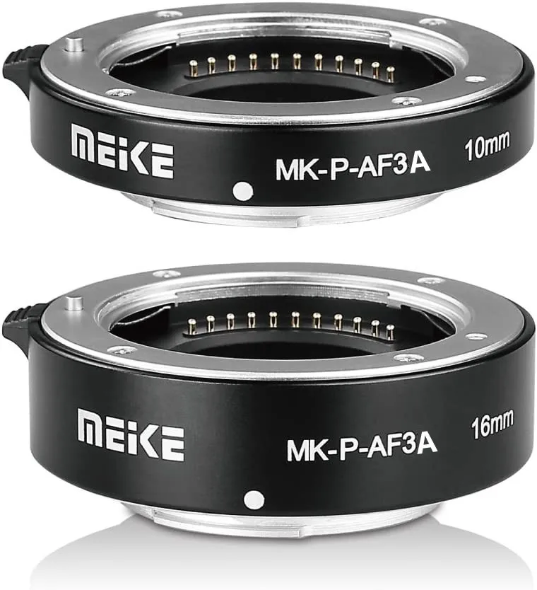 Фото Meike MK-P-AF3A AF макро удлинительная трубка твердый металлический байонет 10 мм + 16 мм для Olympus M4/3 EM10III/EM10II/EM5/EM1/EP5/EPL3/EPL №1