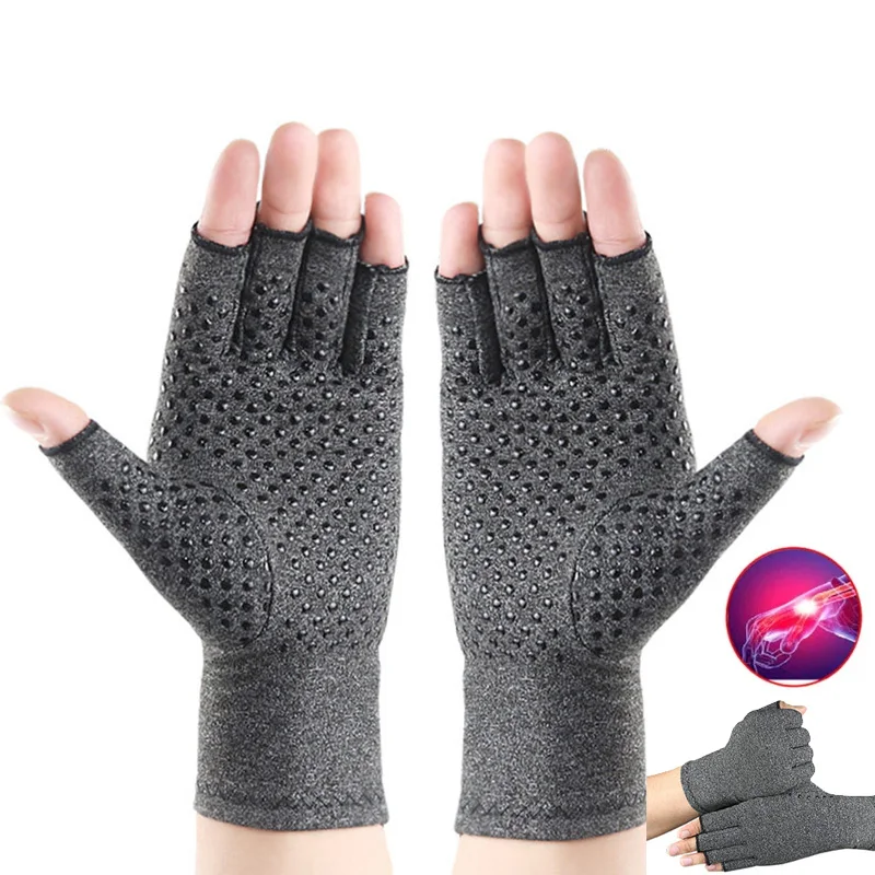 

New Compression Arthritis Gloves Wrist Support Joint Pain Relief Hand Brace Women Men Therapy Wristband Compression Gloves 2023