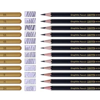 Professional Charcoal Pencils Set 12Pcs Sketch Black Pencils for Drawing, Sketching, Shading, Blending, Beginners & Artist 2