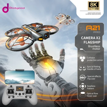 Nuovo A21 PRO Drone professionale FPV 8K HD Doppia fotocamera Motore brushless Evitamento ostacoli UFO Quadcopter Giocattolo