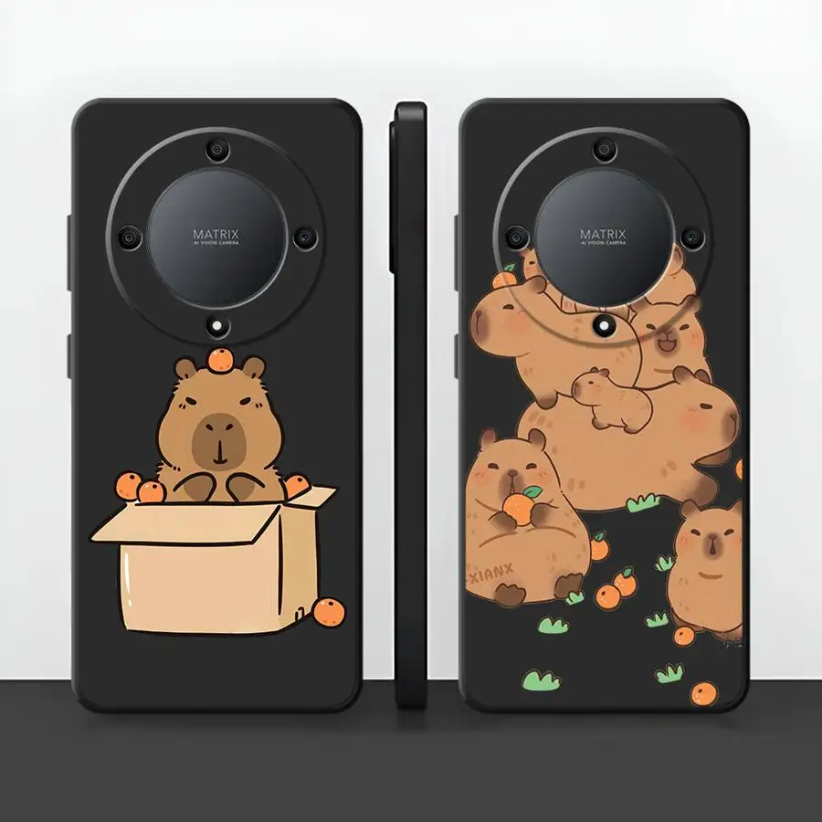 Cute Capybara Soft Armor Phone Case Cover