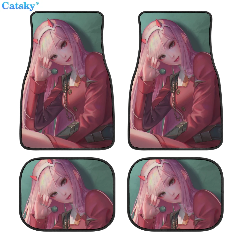 

FRANXX Zero Two Car Floor Mats Hippie Car Mat Car Accessories Gift Stoner Gift Retro Car Accessories Interior Car Decor