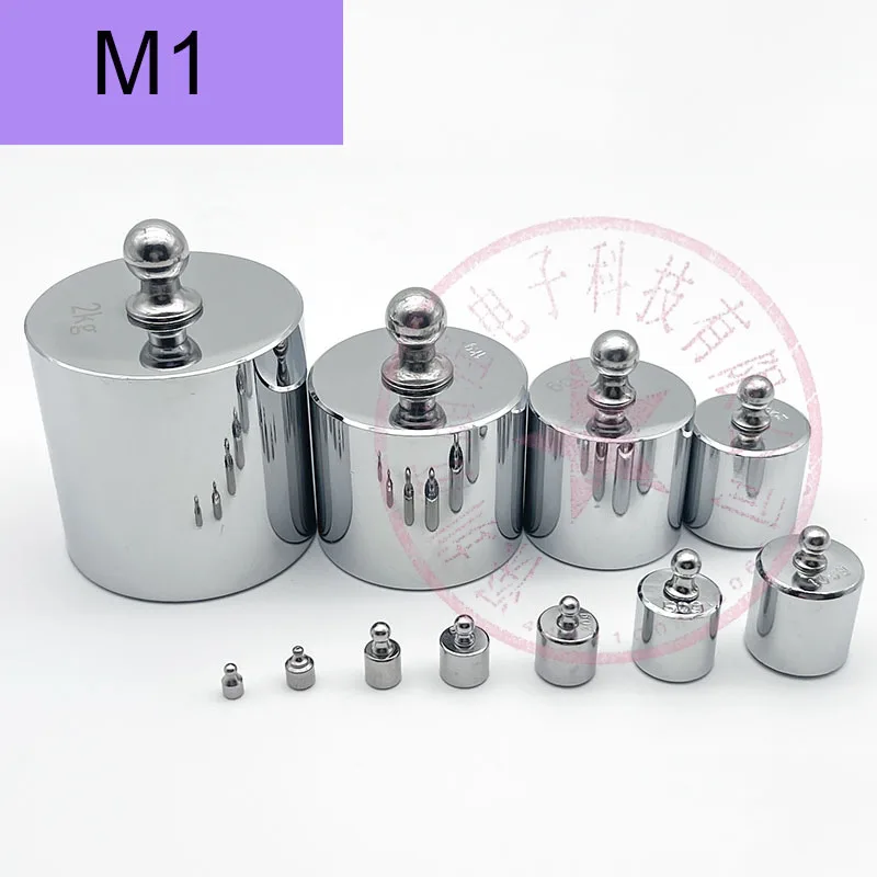 M1 Standard Weight 1g-2kg Stainless Steel Chrome Plated Electronic Balance Calibration Method