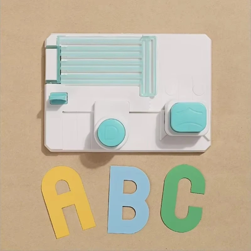 DIY Letter Embossing Machine Handmade Greeting Cards Manual Paper Press Letter Punch Educational Gifts Children