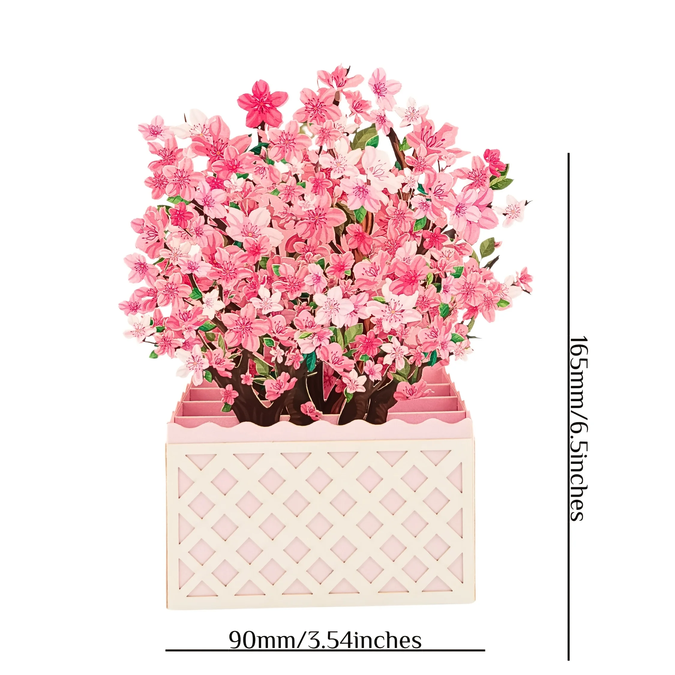 1pc 3D Sakura Flower Box, Sakura Greeting Card, Birthday Flower Box with Envelope, Birthday Gift for Friends