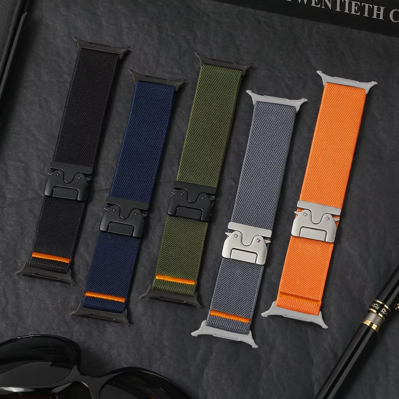 Magnetic Parachute Nylon Smartwatch Band Strap