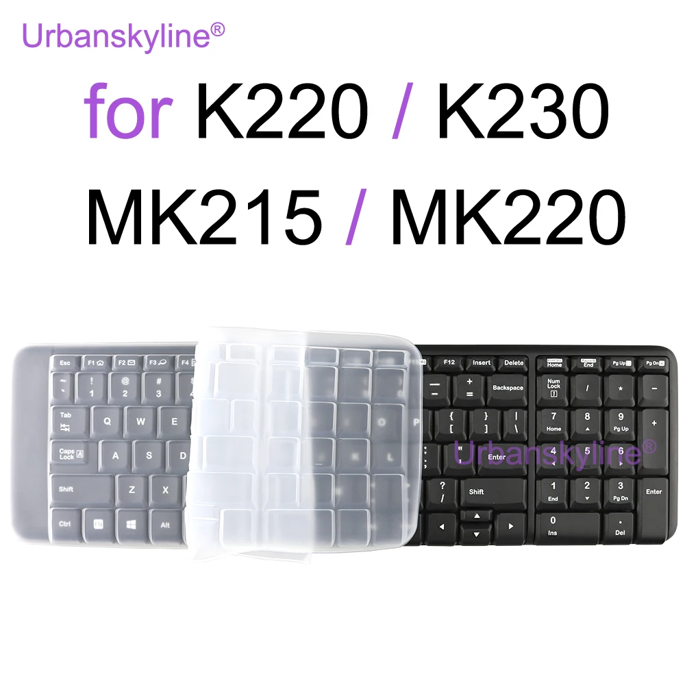 Capa de teclado para logitech mk220 mk215 k220 k230 para logi protetor ...