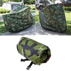 Camouflage Waterproof Dustproof Motorcycle & Scooter Cover (XL 245X105X125cm)