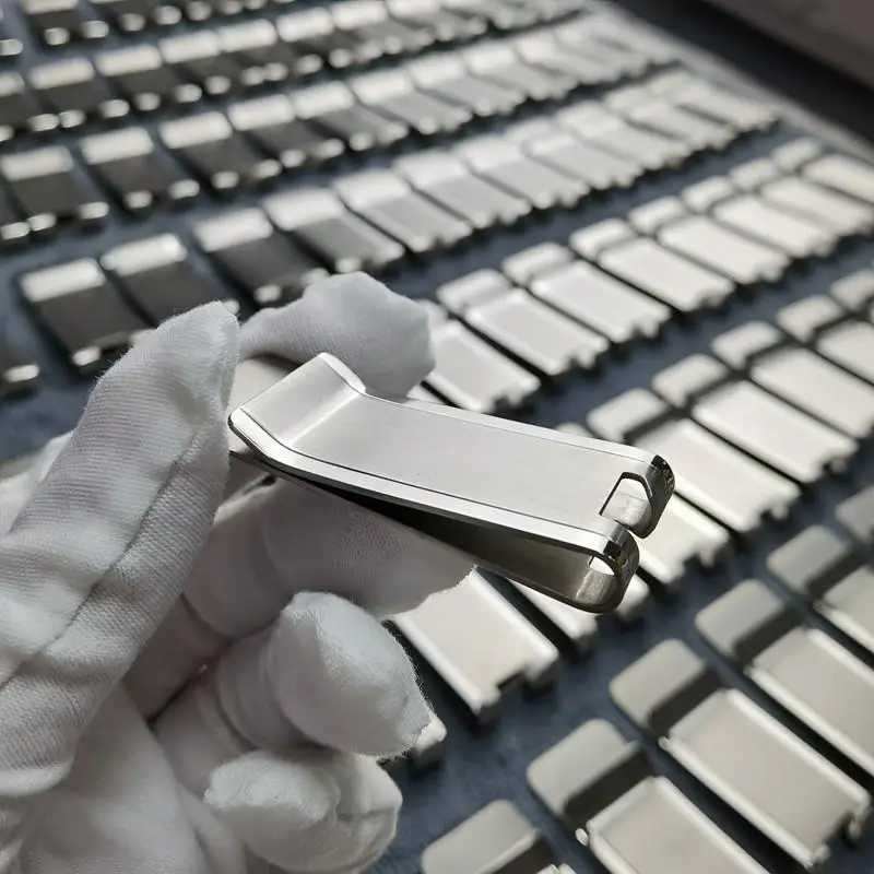Solid Titanium Money Clip Wallet Credit Card Holder for Men Slim Minimalist Cash Holder EDC Tool Graduation Gift for Him 6