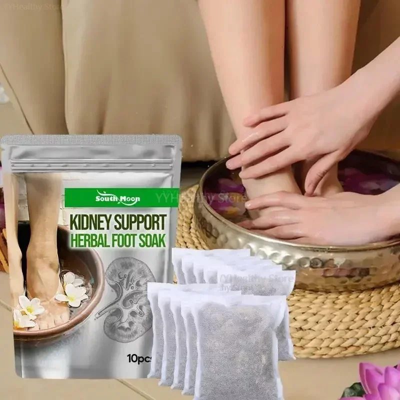 10pcs/bag Herbal Foot Soak Ginger Lymphatic Kidney Support Bath Wormwood Feet Bath For Sleep Foot Powder 수면제