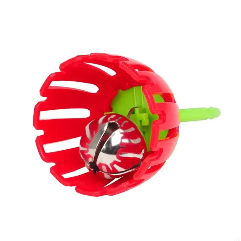 F2TC Handheld Rattles for Early Learning Music Toy Baby Cage Bells, Cage Bells Educational Toy Bells Handheld