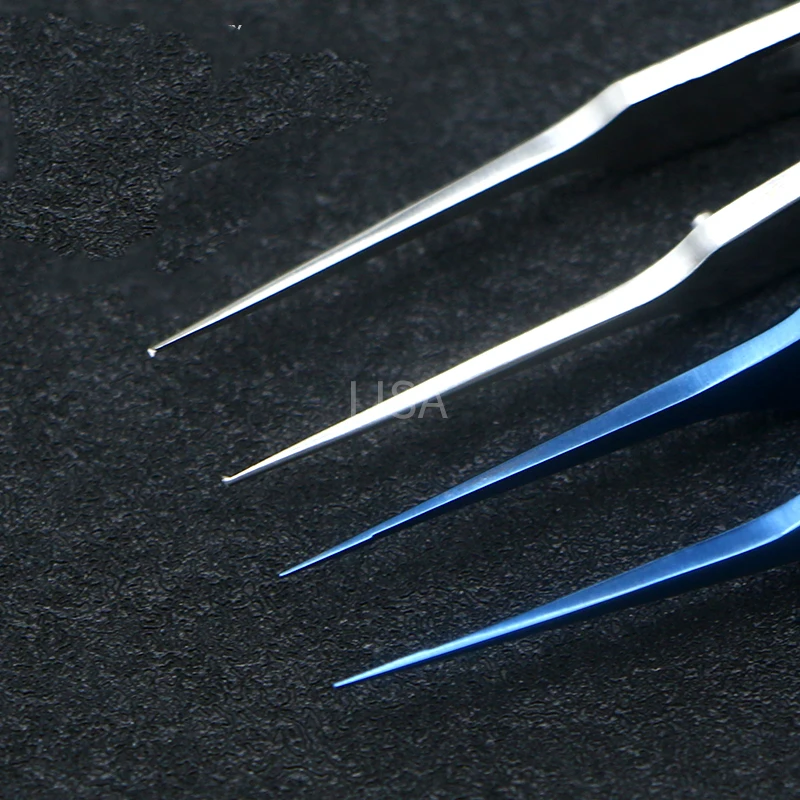 11cm Titanium Forceps Ophthalmic Micro Scissor Tweezer Titanium Microsurgical Instruments Eyelid Forceps Ophthalmic Cornea Scissors