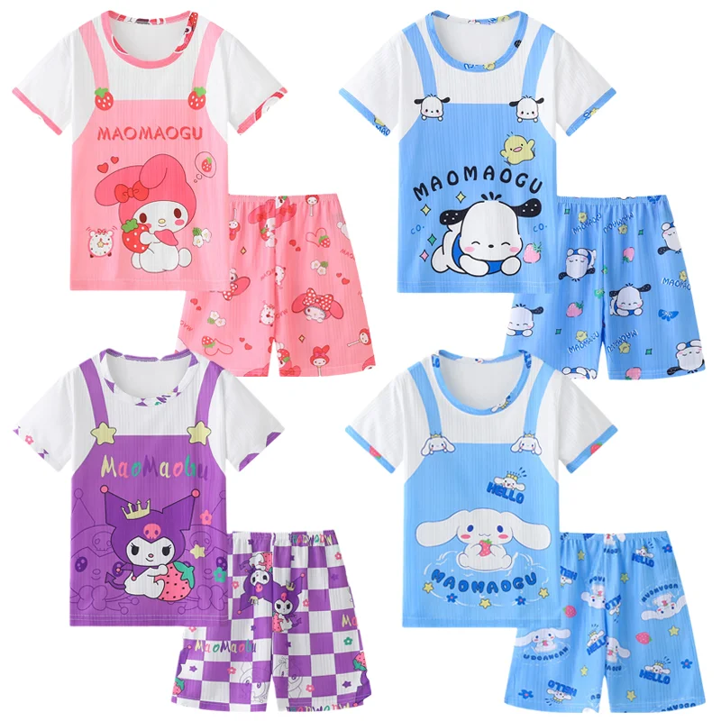 Cartoon Sanrioed My Melody Cinnamoroll Kuromi Pochacco Kawaii Children ...