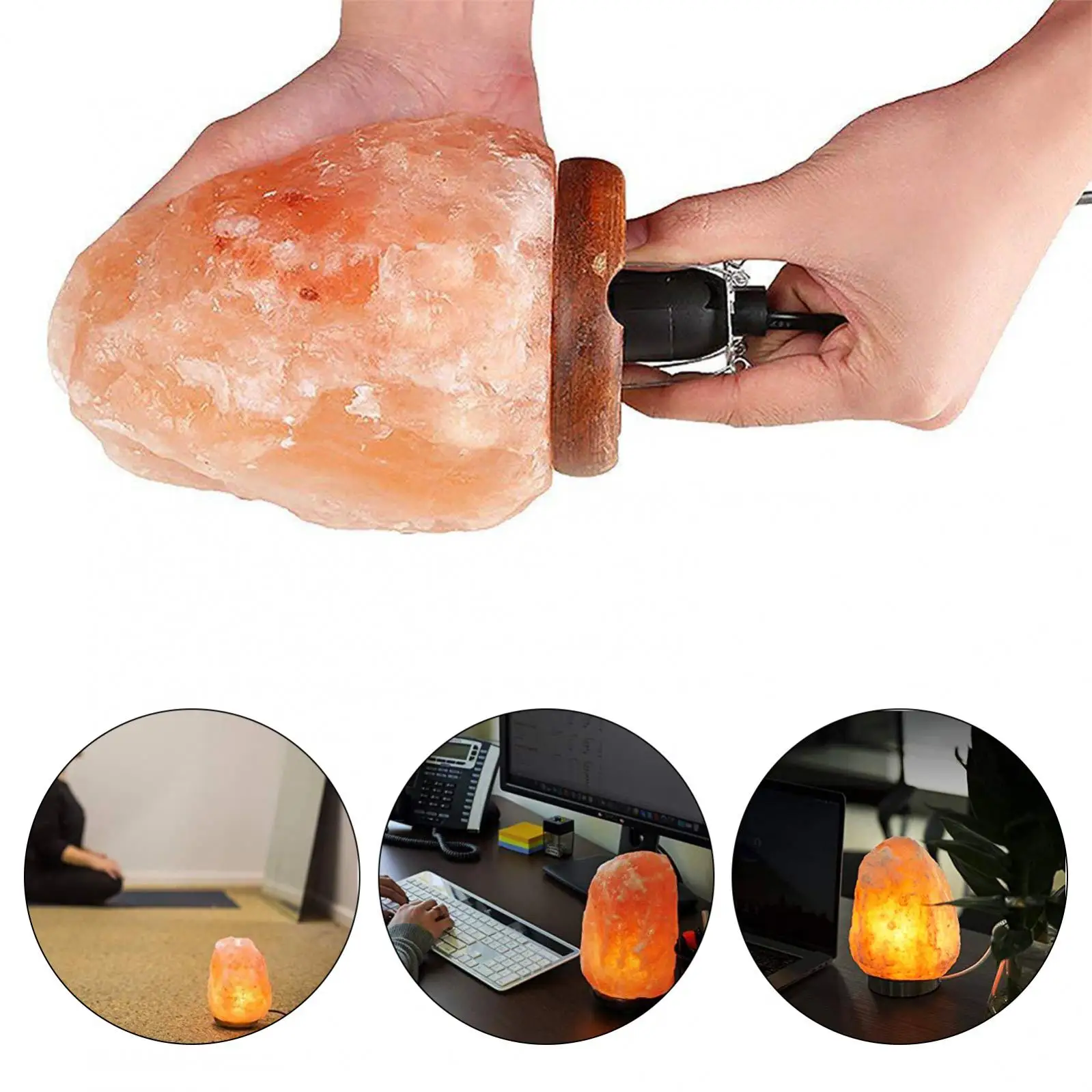 1.8M/5.9FT Salt Lamp Cord E14 Himalayan Salt Lamp Replacement Cord for Rock Crystal with Dimmer Control