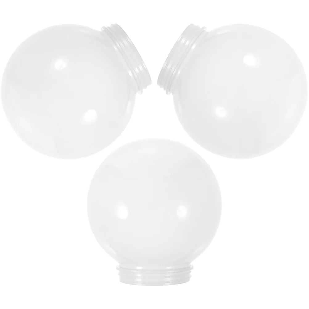 

1/2/3pcs White Glass Lamp Shade, Milky Globe Lampshades Fitting Lamp, D10cm D12cm D15cm D20cm D25cm D30cm Round Light Cover