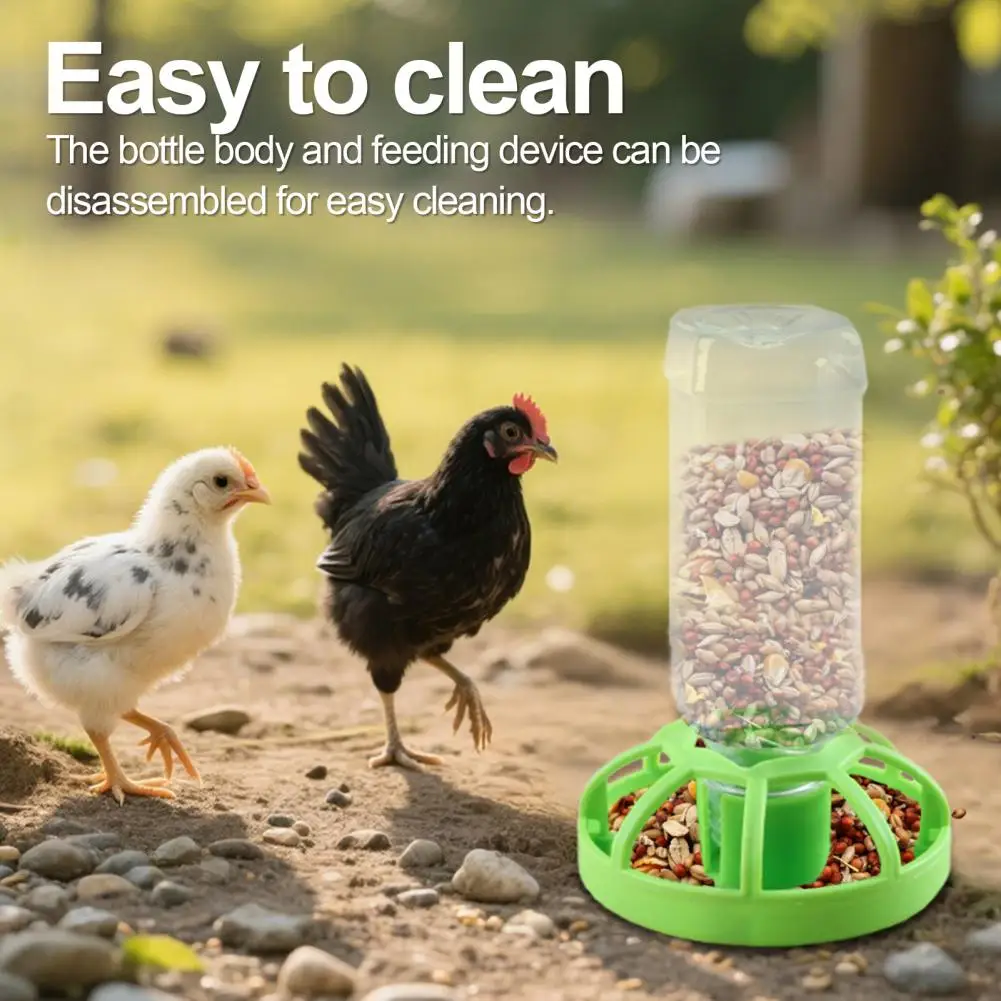 Chick Feeder Quail Feeder And Waterer Anti-Dump Water Dispenser Chicken Feeder for Ducks Turkeys Quail Baby Chicks