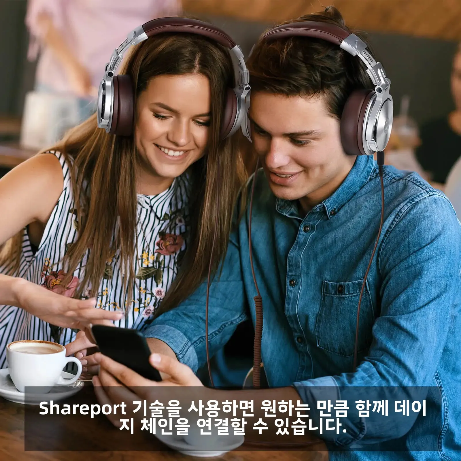 원오디오 유선 하이파이 헤드폰 전문 스튜디오 DJ 헤드폰 마이크 포함 오버이어 하이레졸루션 헤드셋 모니터링 앰프 기타 폰용