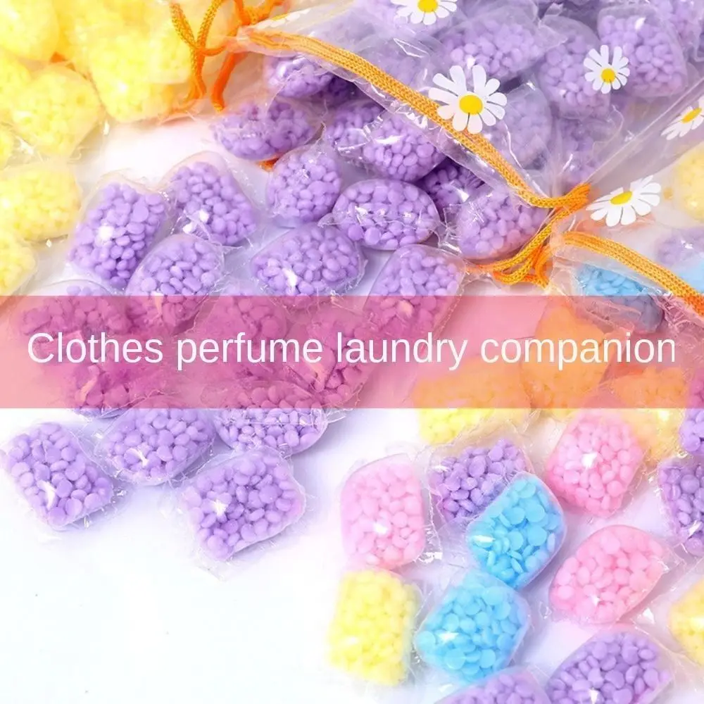 Long-lasting Fragrance Laundry Fragrance Beads 5 Packs Portable Clothing Softener Household Cleaning Products Color Protection laundry beads