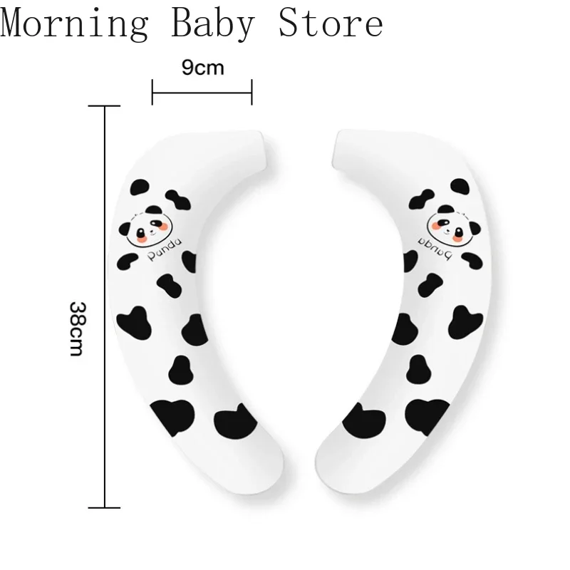 Toilet Seat Cover Toilet Mat Reuseable Washable WC Toilet Sticky Seat Pad Cartoon Panda Toilet Sticker Mat Bathroom Warmer Seat Lid Cover Universal