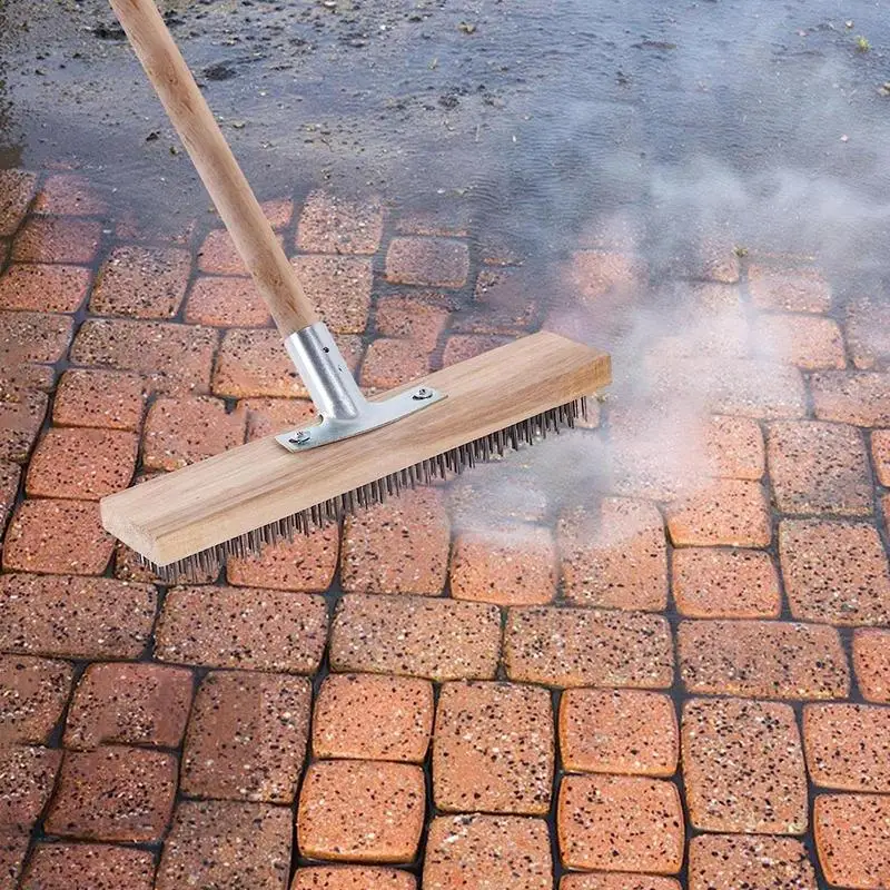 Ocel drhnout kartáč rozšířené rustproof plevel mech kov chundelka přenosné multifunkční úklid nástroje pro plavání kaluž autodílna