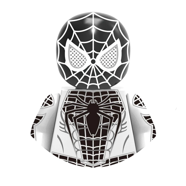 Brand DISNEY Spiderman Spider-Gwen Building Block Doctor Octopus Mysterio Miles Morales Lizard Electro Action Figure Kid Toys M-X1455