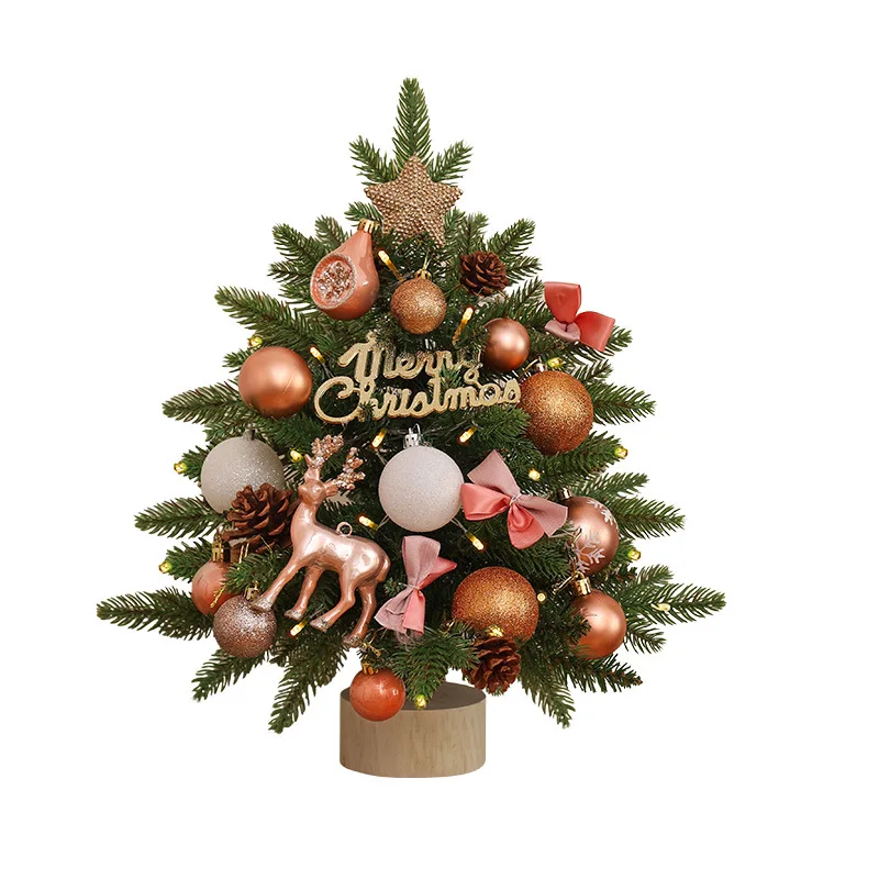 45cm Christmas Tree Mini Simulation Christmas Tree Desktop New Package Environmentally Friendly PVC Luminous Christmas Tree