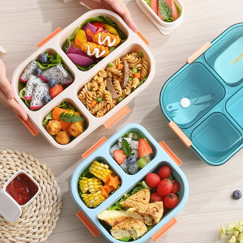 Boîte à lunch étanche pour filles, bento pour l'école, le bureau, les  enfants, sans BPA, micro-ondable, avec tasse à condiments, cuillère -  AliExpress