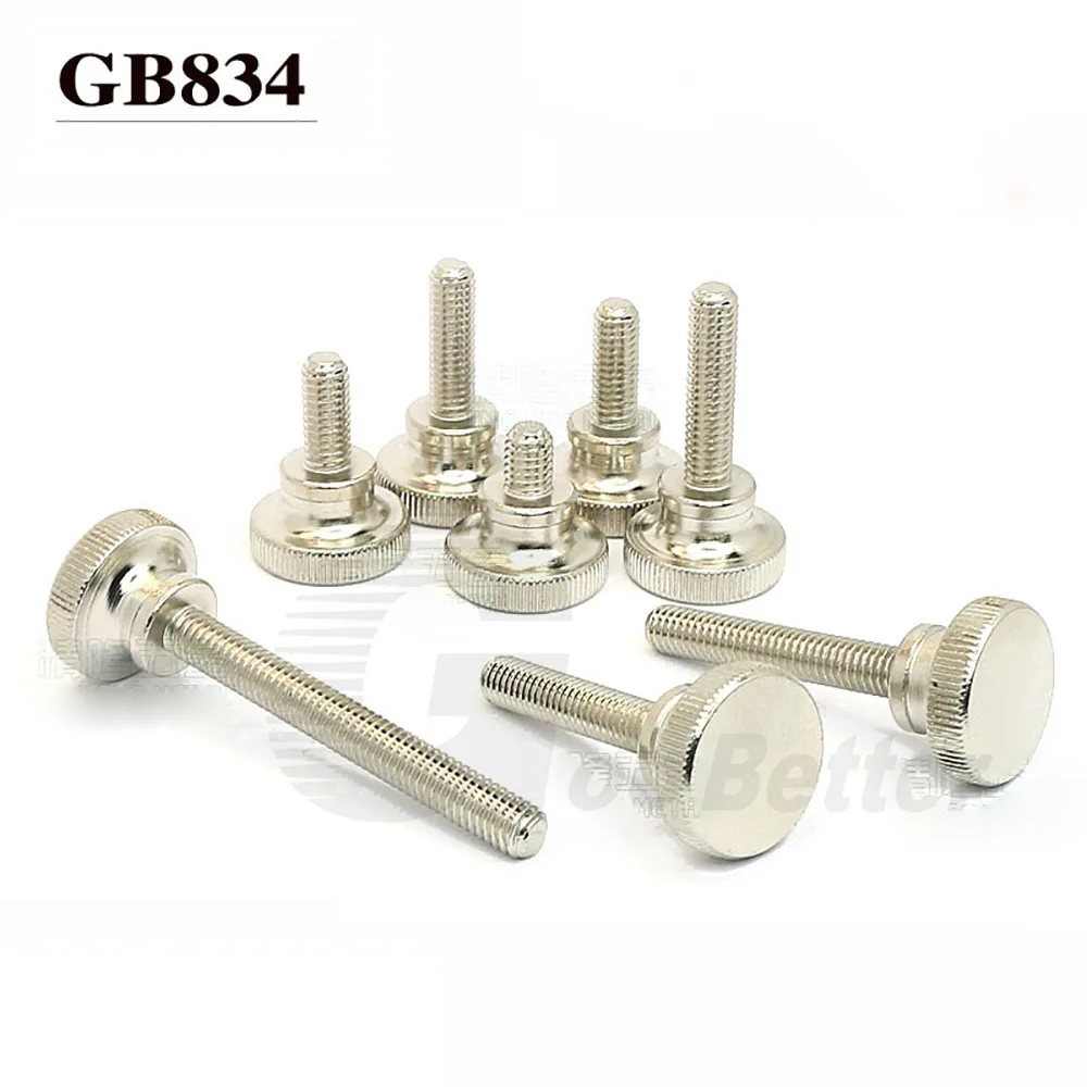 

5/10Pcs Knurled Thumb Screws M2.5 M4 GB834 Carbon Steel High Head Hand Grip Knob Bolts Length 5-30mm For DIY Car Computer