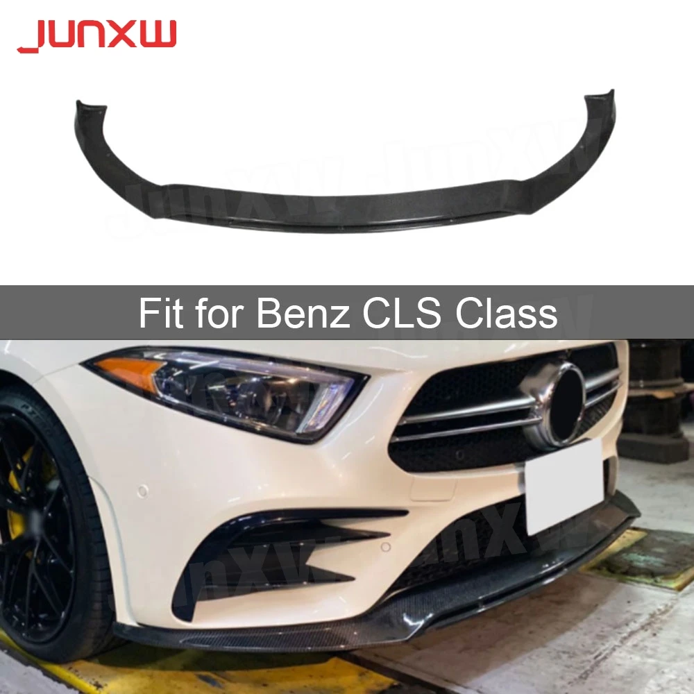 

Углеродное волокно/FRP передний бампер, спойлер, диффузор подбородок для Mercedes Benz CLS Class C257 CLS260 300 350 2019 UP