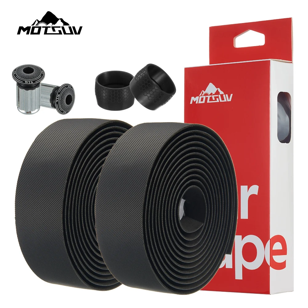 1Pair Road Bike Handlebar Tape Anti Slip Silica Gel Handlebar Tape Shock Absorption Cycling Bar Bicycle Accessory Bike Handlebar Tape