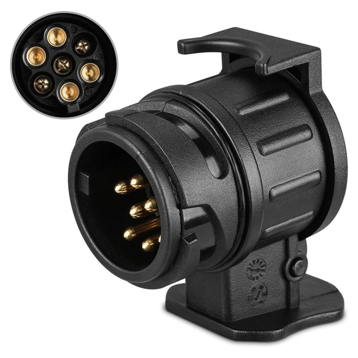 Towing Adapter 13 Pin to 7 Pin Towing Adaptor Trailer Caravan Truck Towbar Car Plug Adapter 12V Waterproof Electric Socket Converter Connector