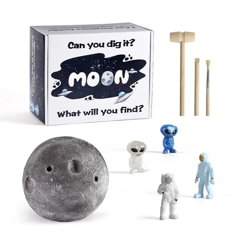 Solar System Dig Kit Educational Moon Figurines Dig Kit Alien ...
