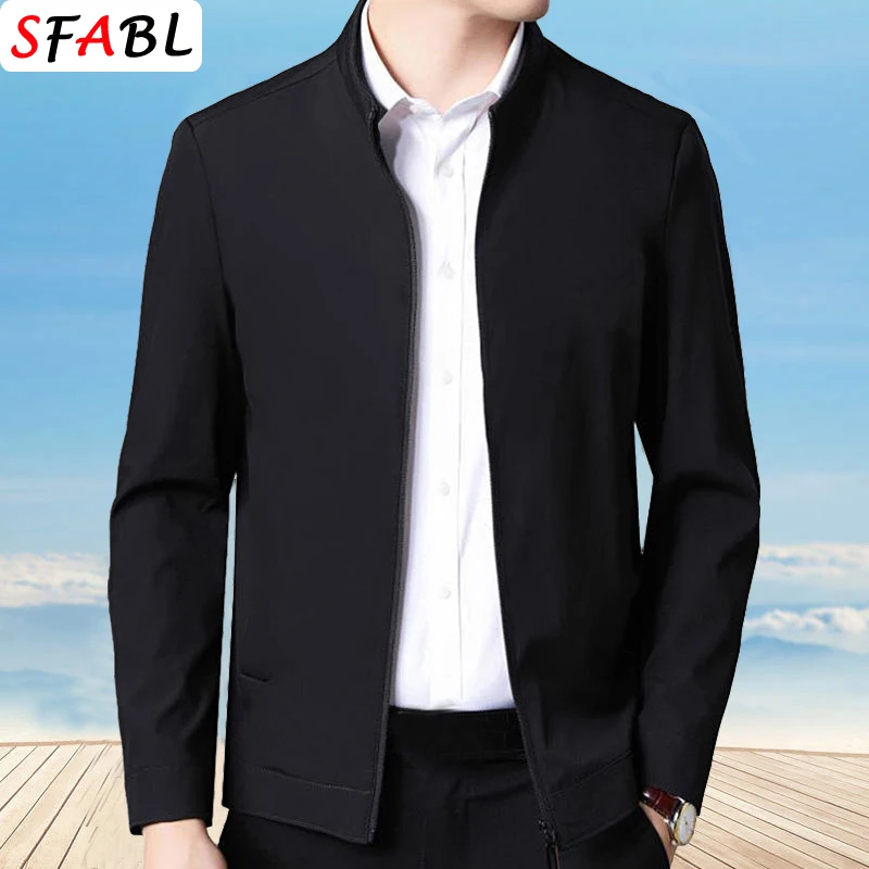 Blazer homme luxe business casual 3XL pour pêche élégante printemps-automne