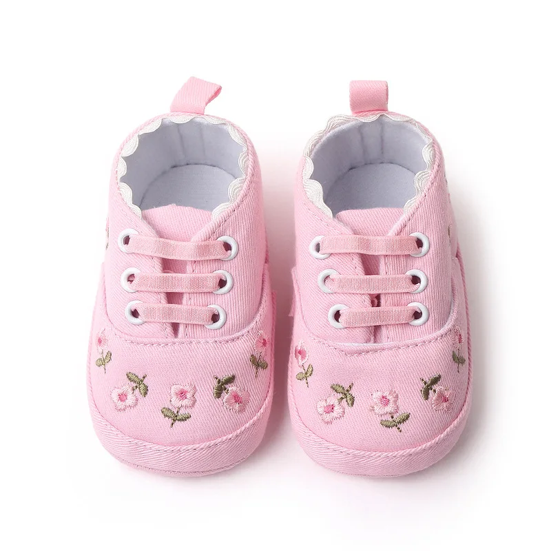 Baby Girls Cotton Shoes Retro Spring Autumn Toddlers Cotton Shoes Infant Soft Bottom First Walkers