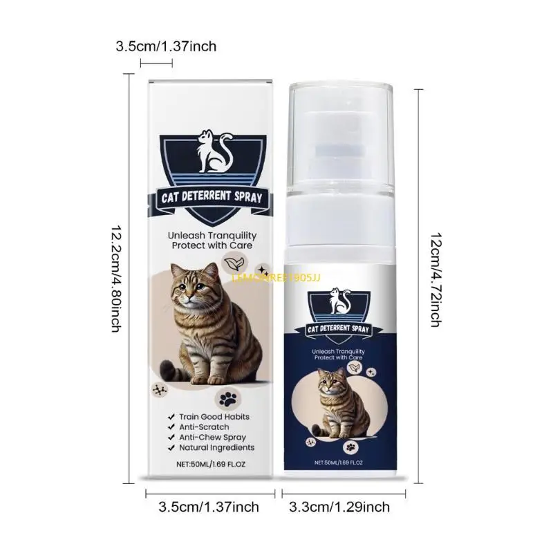 62CE 2 Bottle 50ml Pet Training Sprayer Prevents Chewing Furniture And Household Items