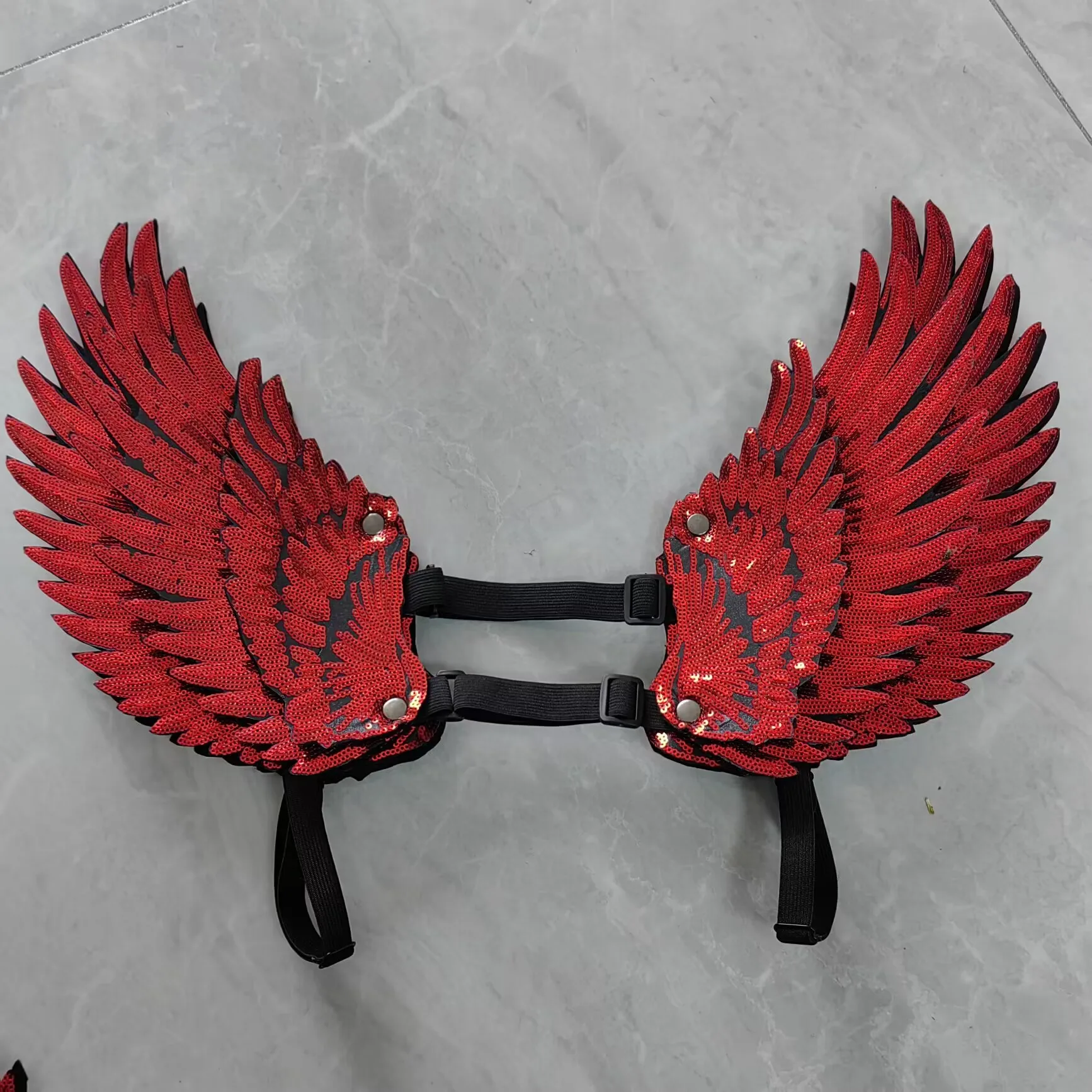 Gold Sequins Wings Shoulders Accessories Men Women Gogo Stage Performance Props Exaggerated Shoulder Ornament Holiday Party