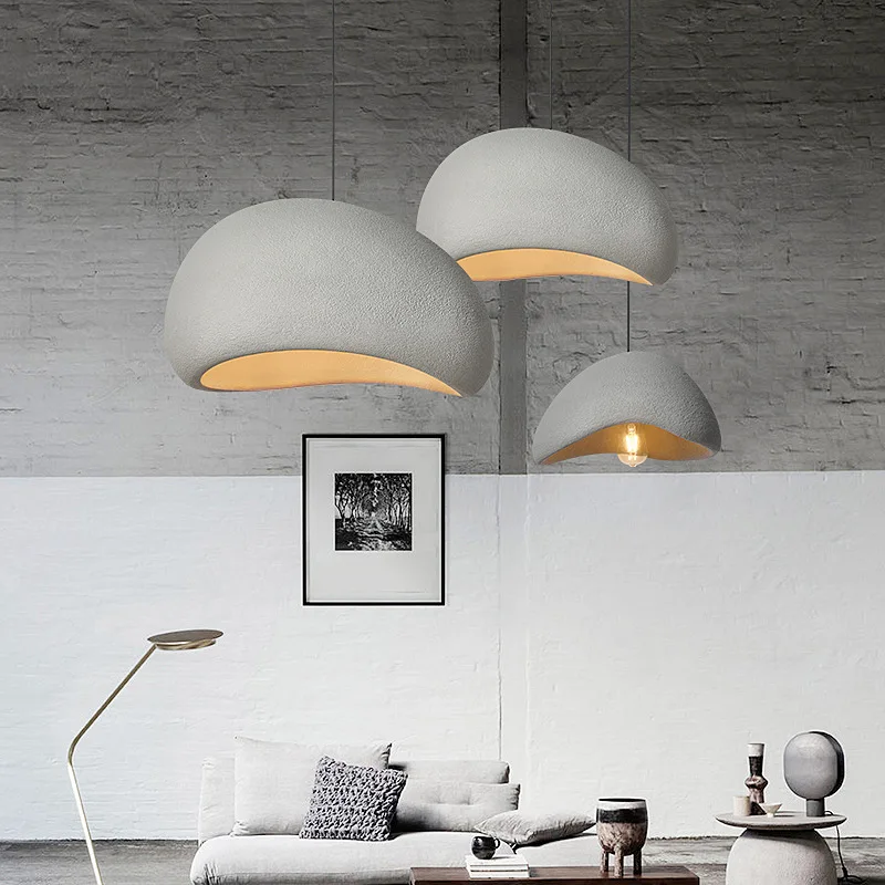 Nordic Wabi Sabi Ceiling Chandelier Lighting Living Dining Room Pendant Lights Lustre Bedroom Home Decor Hanging Lamps Fixtures 4
