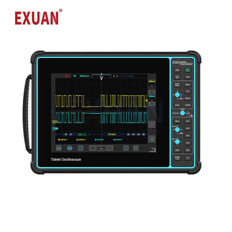 

Micsig SATO1004 Oscilloscope Automotive Diagnostic Oscilloscope Decoded 4-channel 100M Bandwidth Handheld Full Touch SATO Series