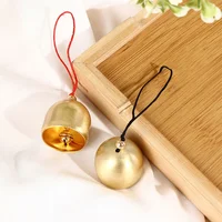 DIY Brass Mini Bell for Wind Chime Door Bell Christmas Decorations Accessories Brass Bell With Bell Hammer Will Ring Metal 2