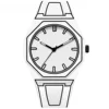Modern Minimalist Sketching Creative Sports and Leisure Watch Creative Design Waterproof Watch 6