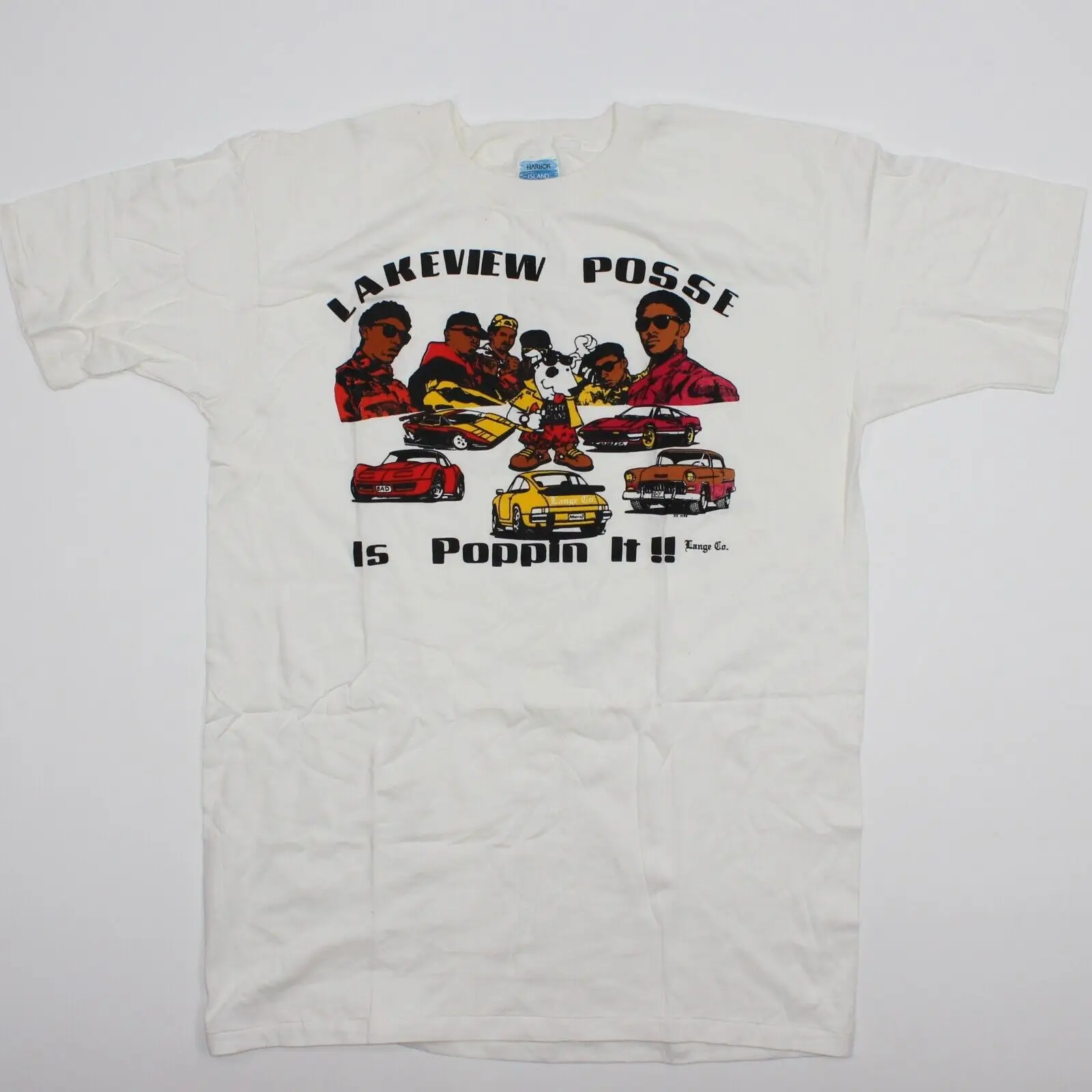 Vintage Anni '90 Eazy E Rap T Shirt Nwa Hip Hop Lakeview Posa Is Poppin It Size Xl Maniche Lunghe O Corte