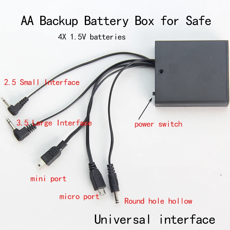Universal Safe Emergency Charger and Anti-theft Door Lock Backup Power Box