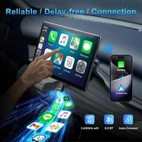M10 2in1 Wireless CarPlay Adapter For OEM Wired CarPlay or OEM Wired Android Auto Plug&Play Bluetooth Smart CarPlay - Image 3