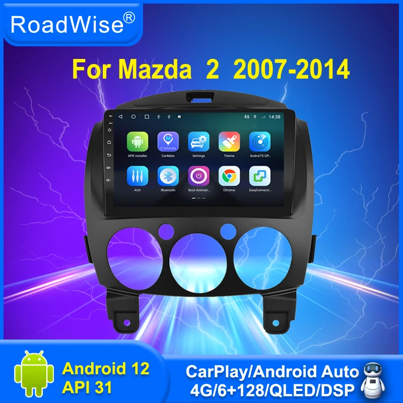 Автомагнитола на Android, мультимедийный плеер для Mazda 2 2007 2008 2009 2010 2011 2013 4G, Wi-Fi
