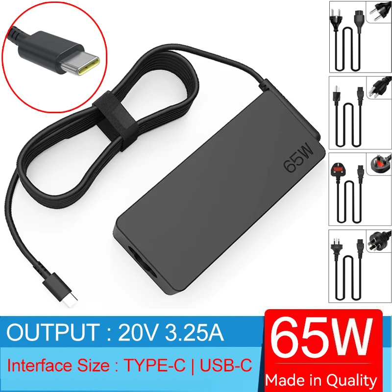 20V 2.25A Type-C Laptop AC Adapter Charger for Lenovo ADLX45YLC3A  ADLX45UDCU2A ADLX45UDCI2A ADLX45ULCK2A ADLX45YLC2A ADLX45YAC3A - AliExpress