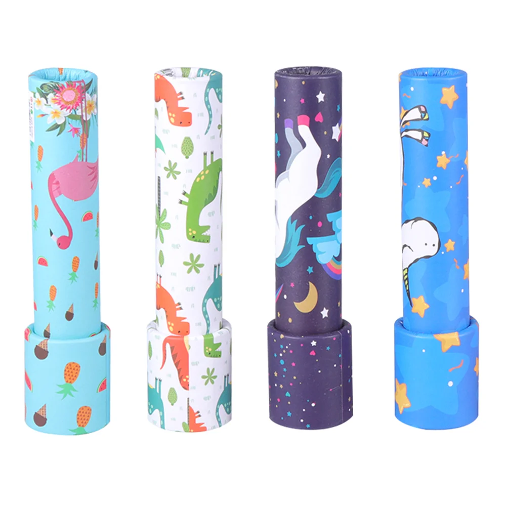 4 Pcs Kaleidoscopes for Kids Party Rotating Aldult Classic Toy Educational Toys Toddler Child