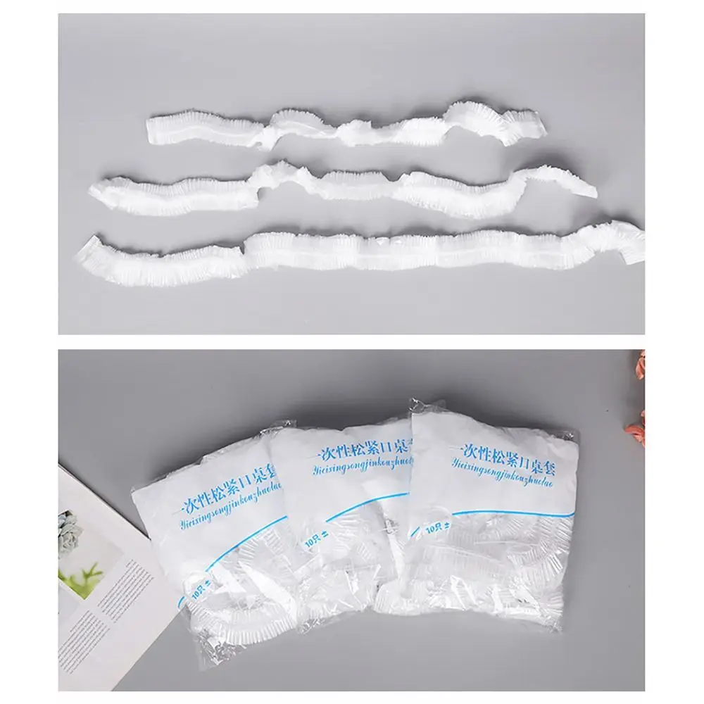 Transparent Thickened PE Disposable Tablecloth Round Square Elastic Mouth Table Cover Tabletop Protective Decorat Cover