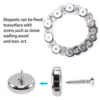 Super Strong Round Base Cup Neodymium Magnets with Holes,16mm Ring Rare Earth Magnets Heavy Duty, Countersunk Holes Pot Magnet 4