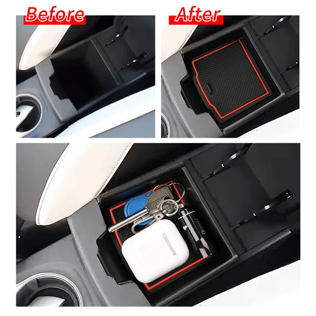 Smabee for Renault Captur 2020 - 2023 for Mitsubishi ASX 2023 Armrest Storage Box Center Console Tray Organizer Tidying 2